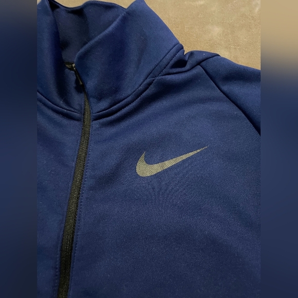 Nike‎ Men's Dri Fit Navy Blue Quarter Zip Jacket Size Medium - Picture 3 of 4
